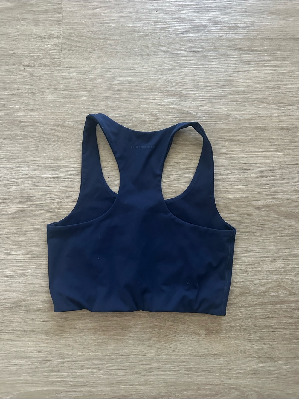 Girlfriend Collective Navy Blue Sports Bra Size M - Picture 2 of 3